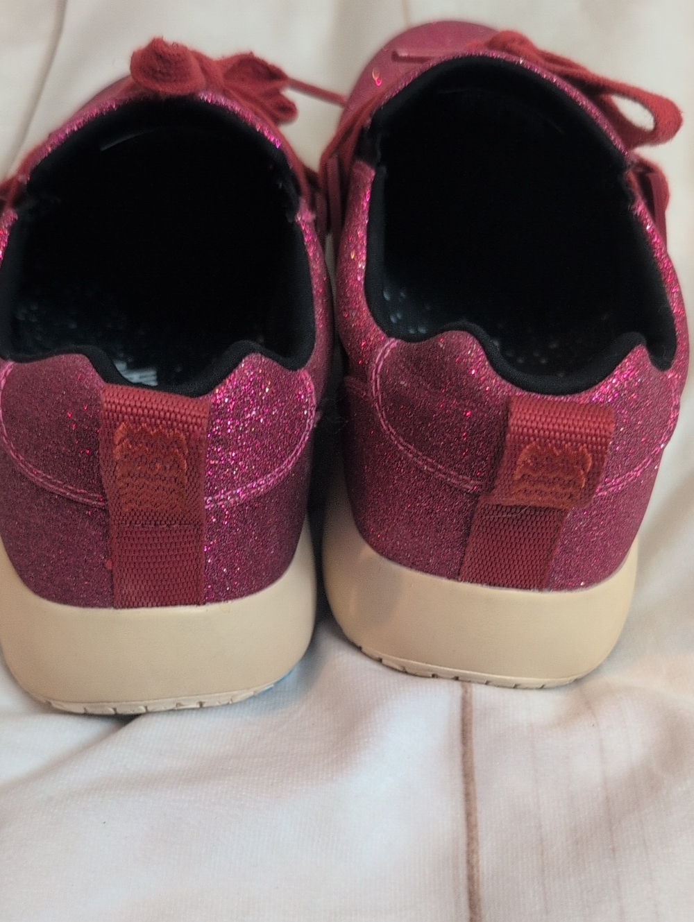Snibbs Tech Sparkly Glittery Slip On Women's Size 9 Shoes - Picture 8 of 8